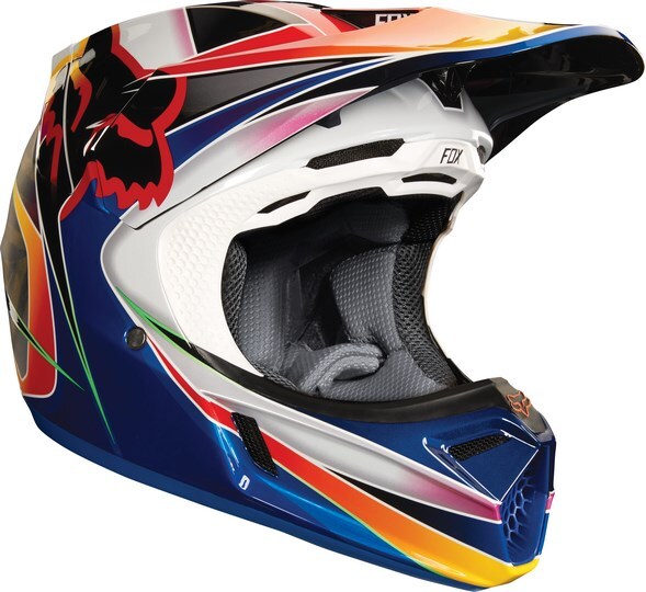 Helmet FOX V3 KUSTM Multi Gr. S