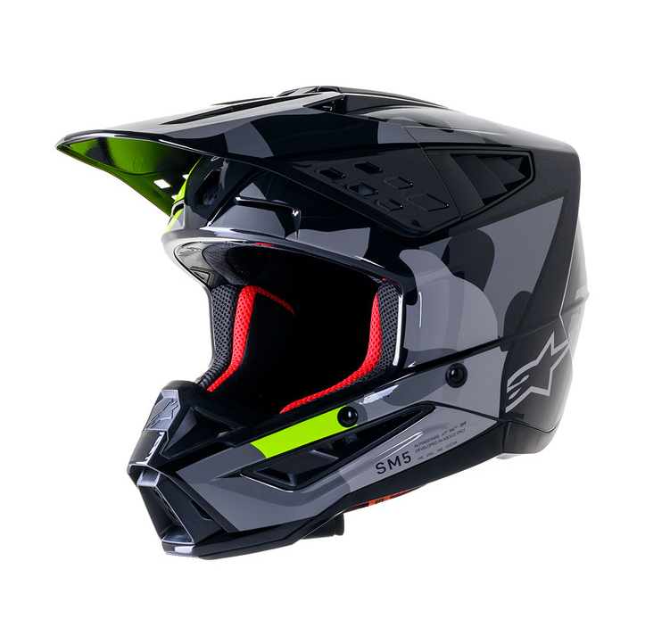 Helmet Alpinestars SM5 ROV2 GY/YLW